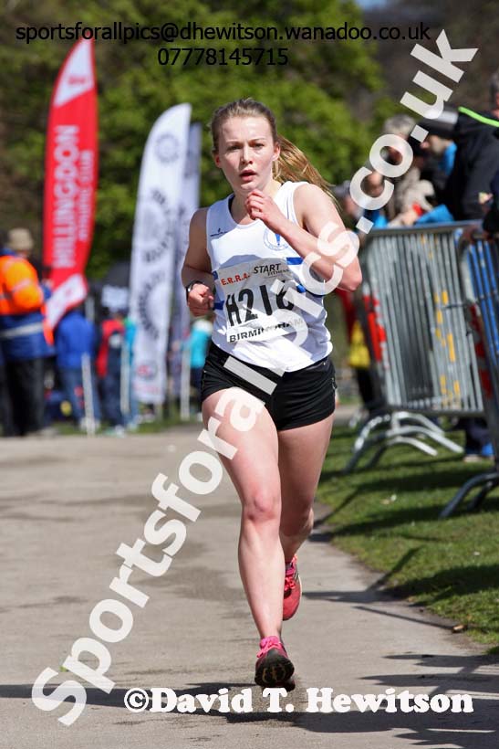 Senior womens English National 6 Stage Road Relay, 2016 English National 12 and 6 Stage Road Relays, Sutton Coldfield, Birmingham. Photo: David T. Hewitson/Sports for All Pics